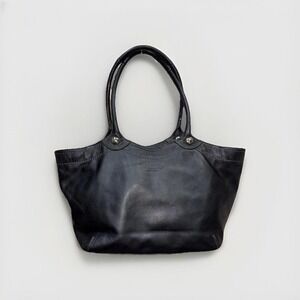 Coach Vtg Black Leather Legacy Bleeker Shoulder Bag Tote F14383 Classic Retro